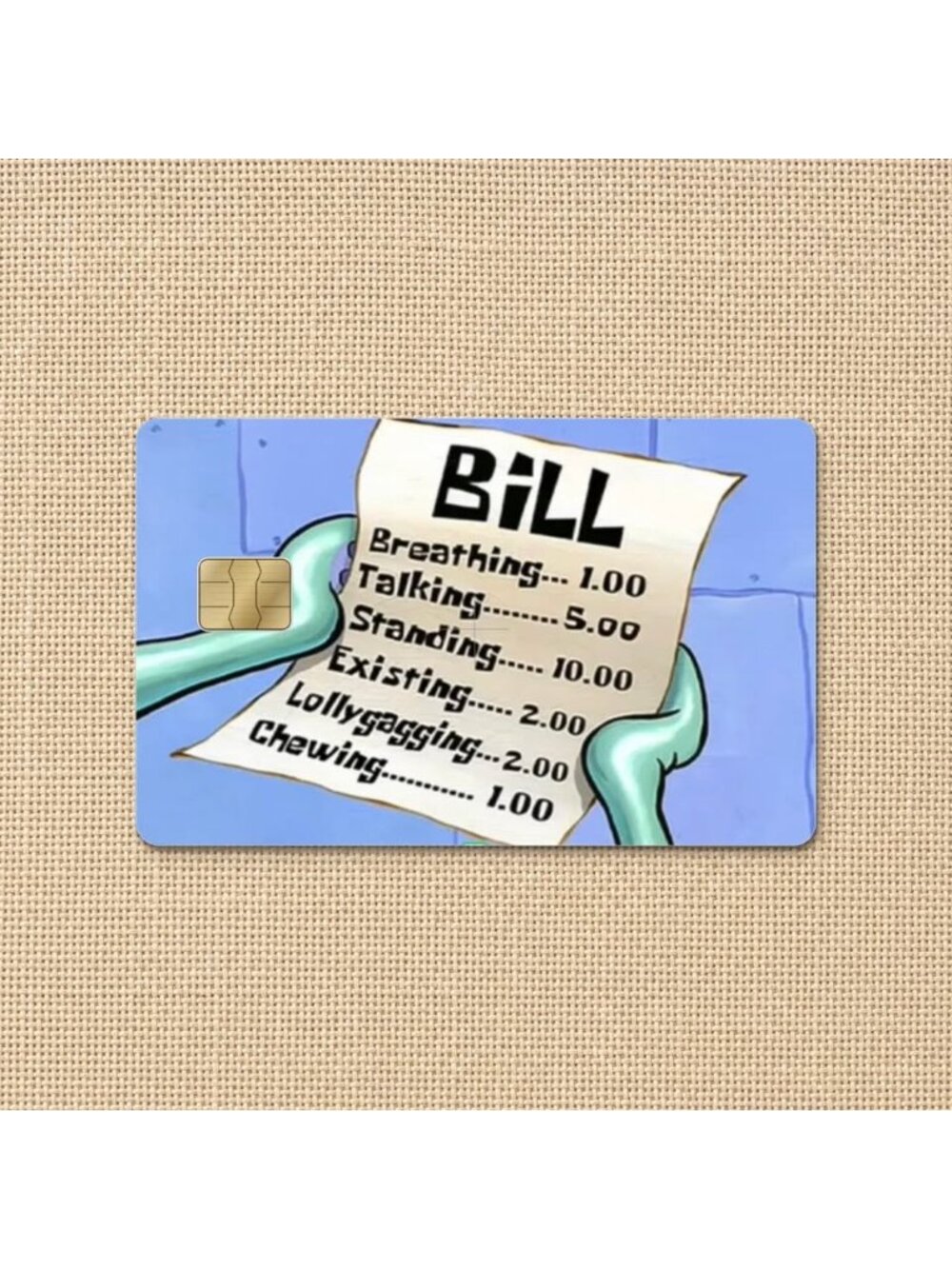 SpongeBob SquarePants Meme Credit Card Skin